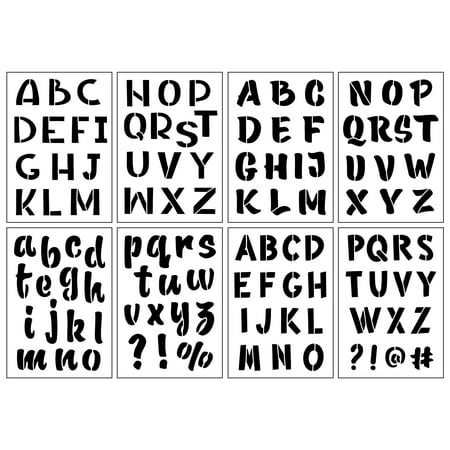 UPC: 0195158804348 | 1.5  Handletter Alphabet Stencils by Craft Smart®