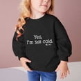 thumbnail image 3 of Elainilye Fashion Toddler Sweatshirt Middle Big Girls Boys Heart Print Long Sleeve Top Sweatshirt Sizes 2-10Y,Black, 3 of 5