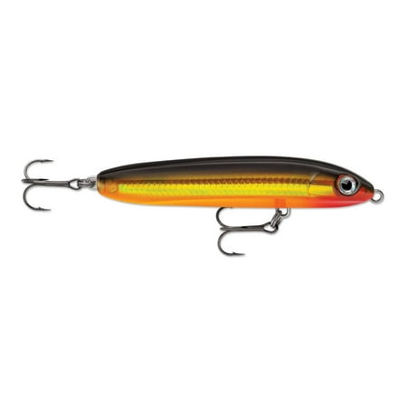 UPC: 0022677272801 | Rapala Skitter V 10 Topwater Lure Gold 1/2oz 4in