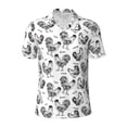 thumbnail image 2 of Daiia Retro Rooster Pattern Men’s Polo Shirts,Solid Deck Shirt,Classic Fit, Breathable Cotton Polo for Casual and Sport Wear-4X-Large, 2 of 7
