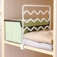 thumbnail image 4 of OUNONA 10pcs Home Organization Shelf Divider White PP Adjustable Width For Clothes, 4 of 8
