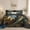 Teal Gold Black, variant on Flymme Full/Queen Quilt Sets,3 Pieces Modern Abstract Floral Bedspreads Coverlet with Shams,Reversible Lightweight Coverlet Bedding Sets Bed Cover for All Season