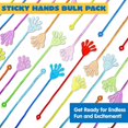 thumbnail image 4 of czcpp-48Pcs Glitter Sticky Hands Party Favors, Party Table Favors Set for Kids, Holiday Traditions, Classroom Treasure Box Carnival Prizes Bulk Pinata Stuff Mini Toys, 4 of 4