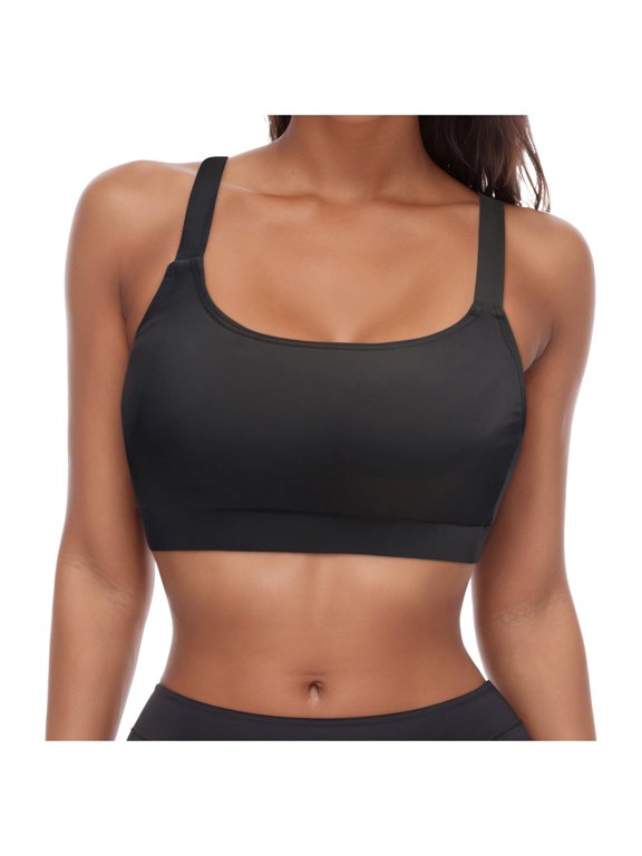 Sports Bikini Tops for Women Swim Bra Wirefree Workout Swimsuit Top Comfortable Support for Swimming Beach