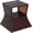 Brown, variant on Rattan Tea Bistro Side Table with Umbrella Hole, 2-Tier Storage Shelf, for Patio & Backyard, Mixed Gray