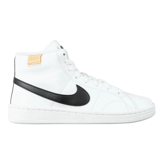 Nike Court Royale 2 Mid Sneaker in White/Black Leather | Men Mid-Top - 7