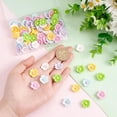 thumbnail image 3 of 1box 36pcs Flatback Resin Flower 6 Colors Opaque Resin Cabochons Mixed Colors Cabochons Flat Back Floral Resin for DIY Crafts Making Decorations Scrapbooking Embellishments Hair Clips, 3 of 5