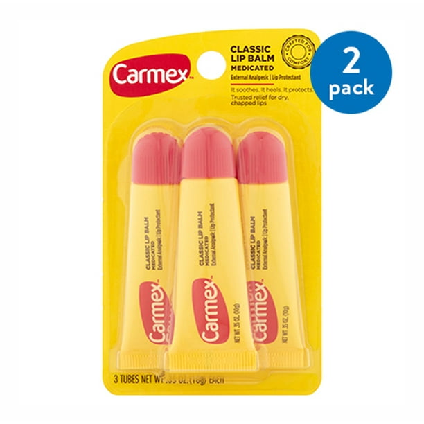 2 Pack) Carmex Lip Balm Medicated, 3 Ct - Walmart.com - Walmart.com 2 Pack) Carmex Lip Balm Medicated, 3 Ct - Walmart.com - Walmart.com