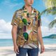 thumbnail image 3 of Fotbe Mallard Ducks Camisa Hawaiana para Hombre Unisex – Camisa Casual de Verano con Botones de Manga Corta de Algodón y Lino,X-Large, 3 of 7
