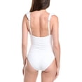 thumbnail image 2 of SEA LEVEL AUSTRALIA womens  Interlace Frill One-Piece, 4, White, 2 of 3