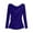Blue, variant on LWITHSZG Long Sleeve Shirts for Women Dressy Casual Draped Silk Satin Blouses Office Business Button Side Ruched Going Out Tops S-XXL