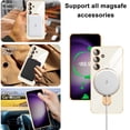 thumbnail image 3 of Dteck for Samsung Galaxy S24 Plus Case with Magnetic Ring Stand, Compatible with MagSafe, Full Camera Lens Protection, Luxury Plating Slim Cover Samsung S24 Plus Phone Cases for Women Men,White, 3 of 4