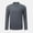 Dark Gray, variant on Men's Long Sleeve Stand Collar Quarter Zip Shirt, Elastic Breathable Workout Top for Gym, Running, Outdoor Activities, and Casual Wear