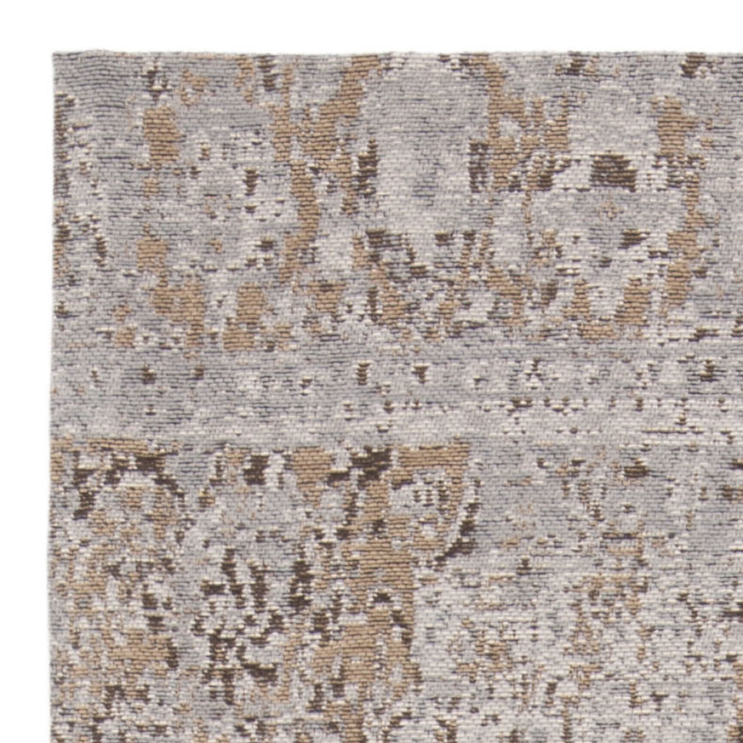 SAFAVIEH Classic Vintage Tris Floral Bordered Polyester Runner Rug, Taupe, 2'3" x 8'