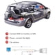thumbnail image 3 of sweethay Cámara CCD de visión trasera impermeable IP67 gran angular de 170 ° para coche compatible con seguridad de estacionamiento seguro 3 Cámaras de salpicadero de coche, 3 of 6