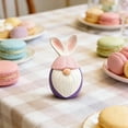 thumbnail image 6 of AURIGATE Easter Bunny Gnome Figurine,Egg-Shaped Rabbit Tomte Ornament for Spring Home Tabletop Easter Holiday Decor, 6 of 6