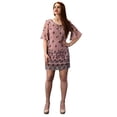 thumbnail image 1 of Peach Couture Mid Length Keyhole Neck Paisley Caftan Tunic Dress, 1 of 1