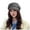 Grey, variant on HNMKIU Stylish Newsboy Beret Winter Hat for Women Fashion Cabbie Painter Cap Elegant Headwear Coffee,One Size