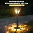 thumbnail image 6 of Xecvkr Solar Powered Ground Spike Light, Outdoor Garden Decorative LED Lamp, White Warm Light, Black, IP65 Waterproof, Automatic On/Off, 6 of 7
