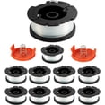 thumbnail image 1 of Durable String Trimmer Line, Perfect For Black+Decker Automatic Feed Trimmers, Features 0.07 Inch Diameter For Quick Lawn Maintenance, Includes 10 Spools, 2 Spindles, 2 Spool, 1 of 5