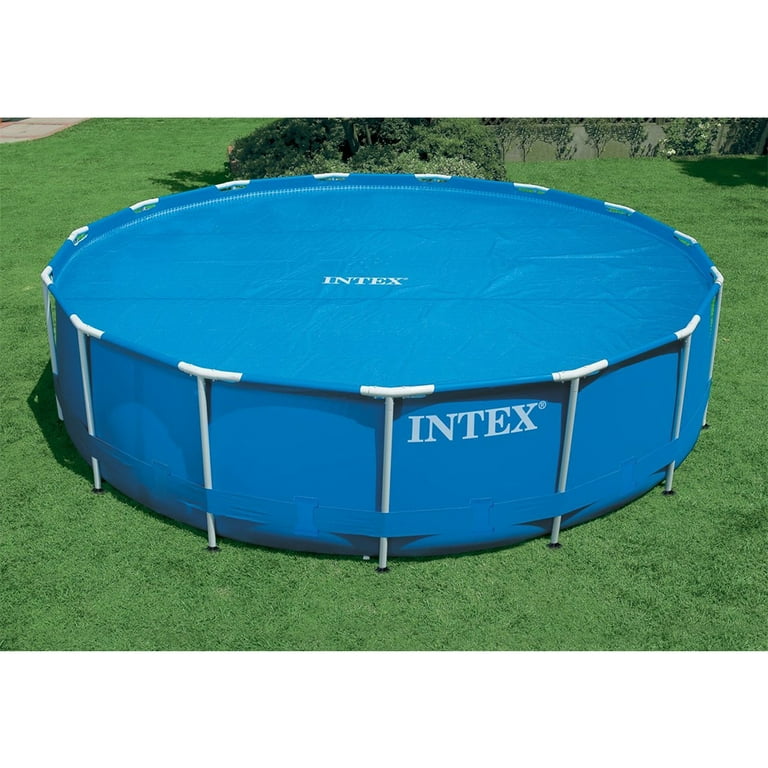 Intex 28014E 16 Foot Solar Cover for Above Ground Swimming Pools Blue