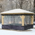 thumbnail image 2 of Yardistry 12 Pieds x 12 Pieds Meridian Housse d'Hiver pour Pavillon – Enceinte en PVC Robuste pour la Protection Saisonnière et la Résistance aux Intempéries, 2 of 8