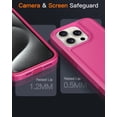 thumbnail image 4 of Diverbox for iPhone 15 Pro Case, 2 in 1 Shockproof DropProof Protective Phone Case with Screen Protector - Pink, 4 of 7