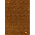 thumbnail image 1 of Ahgly Company Indoor Rectangle Abstract Yellow Contemporary Area Rugs, 2' x 5', 1 of 4