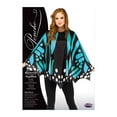 thumbnail image 2 of Teal Butterfly Poncho Women's Costume Accessory, 2 of 3