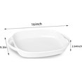 thumbnail image 3 of LEETOYI Ceramic 2.6 Quart Baking Dish, 9.3" x 13", White (White), 3 of 7