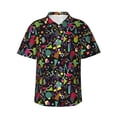 thumbnail image 1 of Balery Colorful Geometric Figures Camisas hawaianas de manga corta para hombre, camisas playeras de corte holgado, camisas de vacaciones con botones,3X-Large, 1 of 7