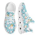 thumbnail image 1 of Zapatos planos con estampado de hada de los dientes de galaxia rosa, de malla transpirable, informales, con cordones, suaves, de verano, para niña, 1 of 6