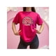thumbnail image 1 of Playera Blusa De Mamá Estilo Arcoiris – Amor, Arcoíris y Corazones en Cada Suspiro Color Fucsia Talla Mediana Marca Emil SaEs, 1 of 4
