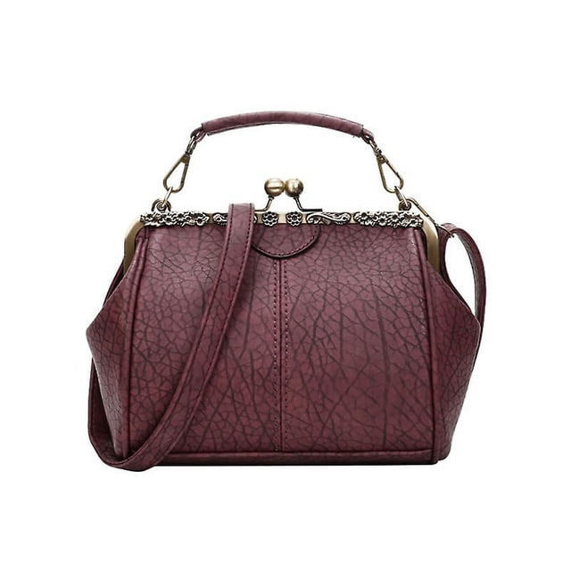 1 bolsa retro de poliuretano para mujer.
