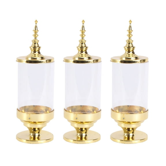 COSMOBETTY 3Pcs PP Material Decorative Candy Box for Birthday Party 6.5*2.2*2.2in