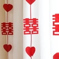 thumbnail image 4 of Happiness Banner Decorative Anti-break Unique Chinese Red Loving Hanging Banner Wedding Room Decor, 4 of 5