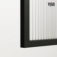 thumbnail image 6 of VIGO Arden 34 in. W x 78 in. H Framed Fixed Shower Screen Door in Matte Black with 3/8 in. (10mm) Fluted Glass, 6 of 12