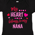 thumbnail image 4 of Inktastic My Heart Belongs to My Nana Boys or Girls Baby Bodysuit, 4 of 5