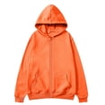 thumbnail image 5 of Women's Full Zip Up Hoodies Long Sleeve Hooded Sweatshirts Solid Color Jacket with Front Pocket, 5 of 7
