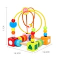 thumbnail image 2 of Juguete De Rodillo De Laberintos De Cuentas De Madera Para Niños Juguete De Círculo Clásico Juguete De Regalo Educativo De Cuentas Coloridas Para Niños Minnieouse FN005833-00, 2 of 6