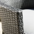 thumbnail image 3 of GDF Studio Leeward Outdoor Wicker Dining Chairs with Cushions, Set of 2, Multibrown and Beige, 3 of 8