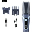 thumbnail image 4 of Lemulegu Beard Trimmer for Men with Auto-Vacuum, Rechargeable Electric, 2 Combs, 1-20mm Dial, Waterproof, 4 of 15