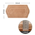 thumbnail image 2 of Extra Thick Bath Linen Rug Set Soft Plush Anti-Slip Bath Mat Water Absorbent Shaggy Polyester for Bathroom Living Room Bedroom Gray 24x36 Inches, 2 of 7
