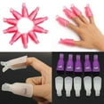 thumbnail image 4 of 10x Reusable Salon DIY Nail Art Tool Acrylic UV Gel Polish Remover Soaker Cleaner Clip Cap Wrap (White) by, 4 of 4