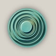 thumbnail image 4 of Round | Turquoise Ceramic Plant Saucer | High Fired Ecofriendly Clay - Sizes 8"-24" - FREE SHIPPING (24"W, Turquoise), 4 of 12