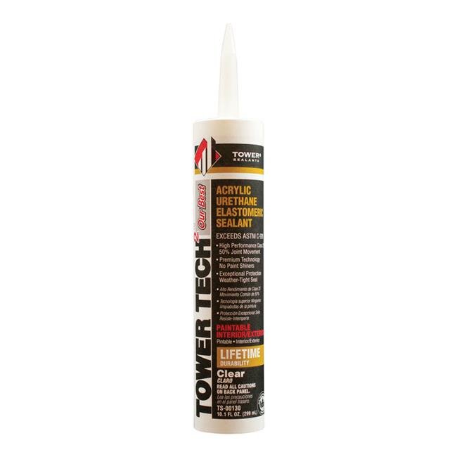 Tower Sealants 1801075 Tower Tech 2 Clear Acrylic Urethane Sealant, 10.
