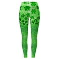 thumbnail image 3 of MKLEKYY Leggings deportivos para mujer Leggings para mujer Leggings de entrenamiento Pantalones de bloque de color con estampado de día de San Valentín Leggings suaves y elásticos, 3 of 4