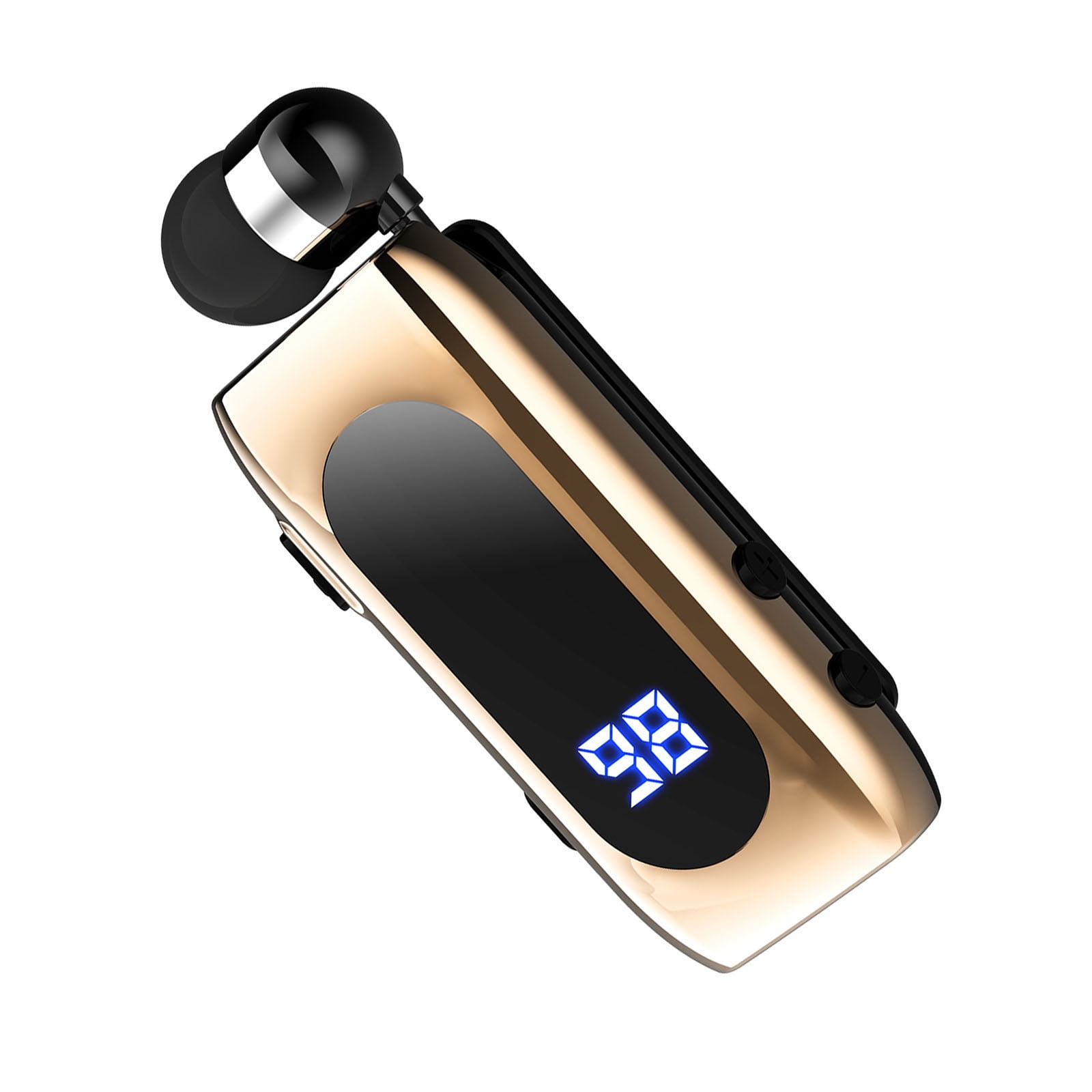 Auricolare Lavalier Bluetooth K5.5 Retrattile - Con Vibrazione E Microfono, Nero - Foto 2