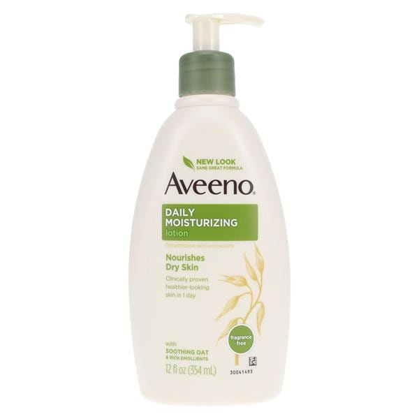 Aveeno Daily Moisturizing Lotion Body Fragrance Free Dimethicone 12oz