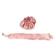 thumbnail image 1 of Kit de peinado para moños sin calor, tela portátil de satén suave, rizador sin calor para dormir, cabello largo, rosa polvoriento, 1 of 14